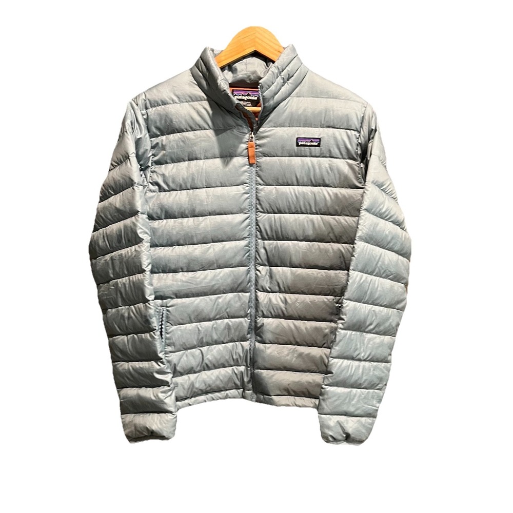 Patagonia Teal Down Filled Kid's Full Zip Jacket‎ Size 16-18 XXL